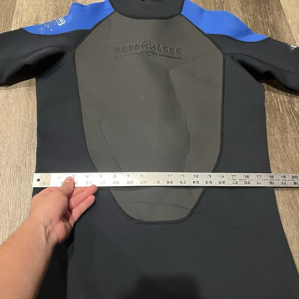 Aqua Lung Sport Plunge 3MM Shorty Wetsuit Men's Size 3XL Black Blue Gray Surf